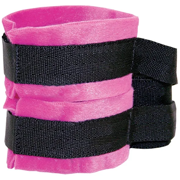 Kajdanki z paskami - S&M Kinky Pinky Cuffs