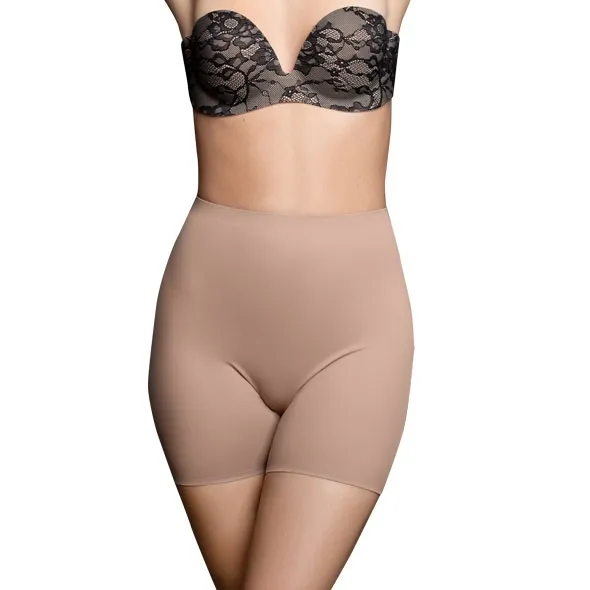 Majtki modelujące - Bye Bra Invisible Short Nude M