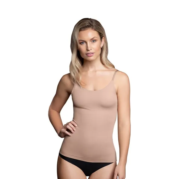 Koszulka modelująca - Bye Bra Invisible Singlet Nude L