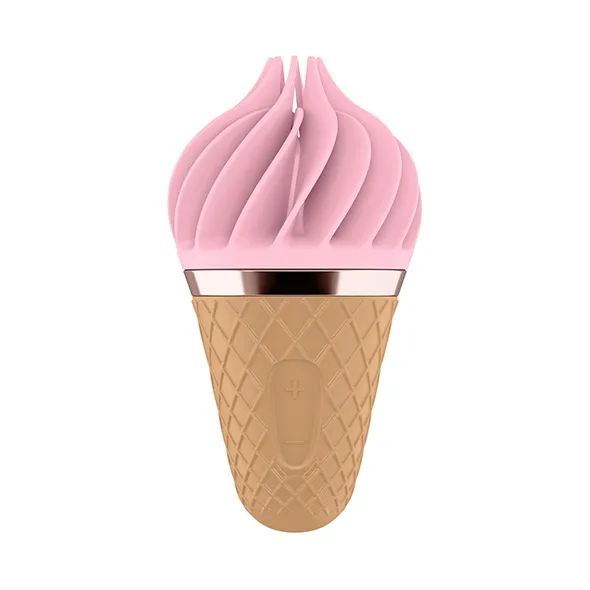 Masażer jak rożek lodowy - Satisfyer Lay-On Sweet Temptation  Różowy