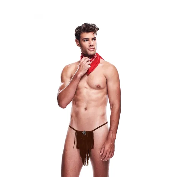 Erotyczna bielizna męska kowboj - Envy 2pc Giddy Up Cowboy Set XL