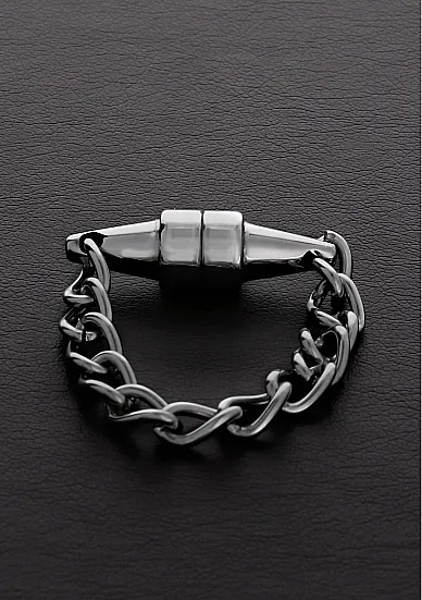 Magnetyczne szczypawki na sutki - 1 sztuka - Stal szczotkowana