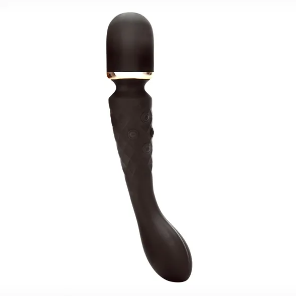 Wibrator i masażer różdżka 2w1 - Bodywand Luxe 2-Way Wand Large   Czarny