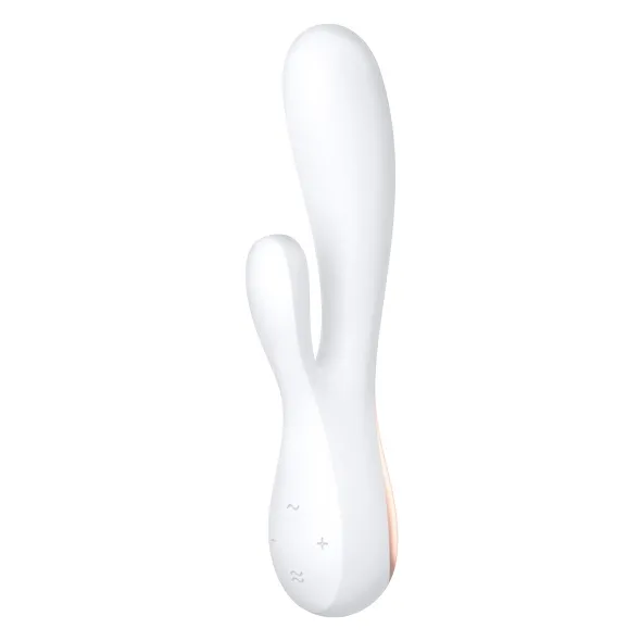 Wibrator króliczek z aplikacją - Satisfyer Mono Flex Vibrator   Biały
