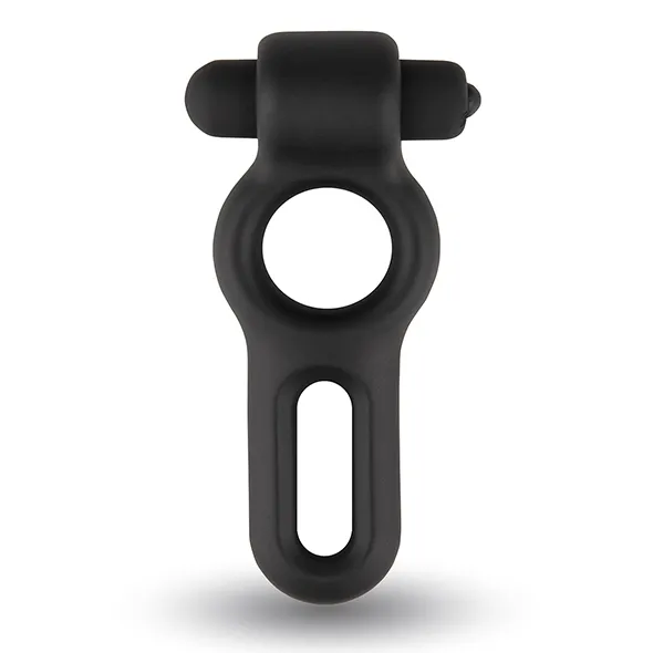 Silikonowy podwójny pierścień wibrujący na penisa - Velv'Or Rooster Drake Double Ring Design Cock Ring