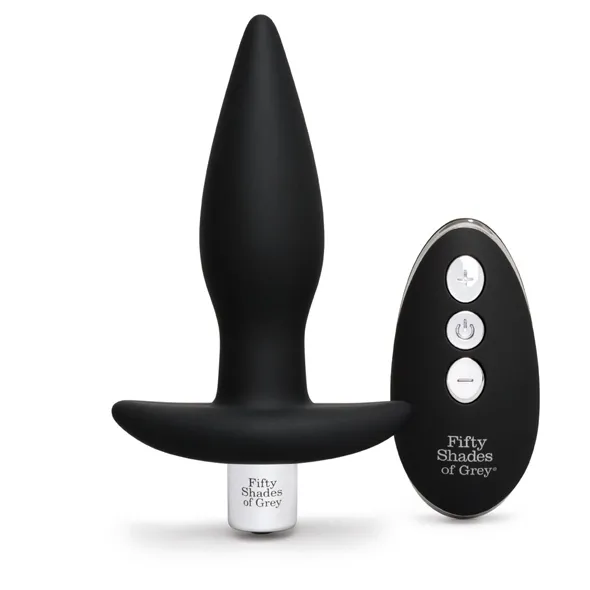 Korek analny zdalnie sterowany - Fifty Shades of Grey Relentless Vibrations Remote Control Butt Plug