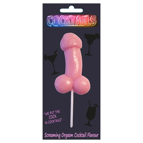 Lizak penis smakowy - Screaming Orgasm Flavour Cocktail Lollipop
