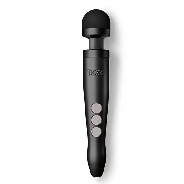 Masażer łechtaczki - Doxy Die Cast 3R Rechargeable Wand Massager Matte Black