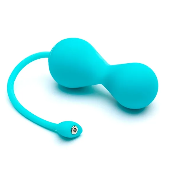 Kulki kegla z aplikacją - Lovelife by OhMiBod Krush App Connected Bluetooth Kegel  Turkusowe