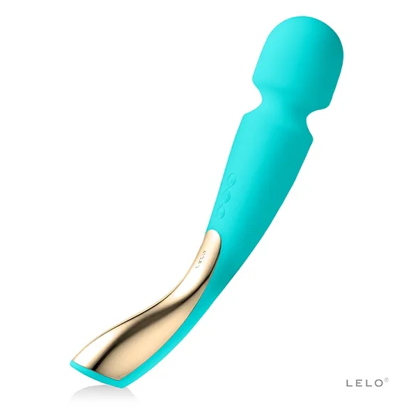 Ekskluzywny masażer łechtaczki różdżka do ciała - Lelo Smart Wand 2 Medium  Niebieski