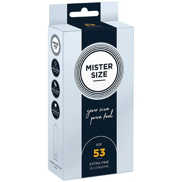 Prezerwatywy dopasowane na miarę - Mister Size 53 mm 10szt
