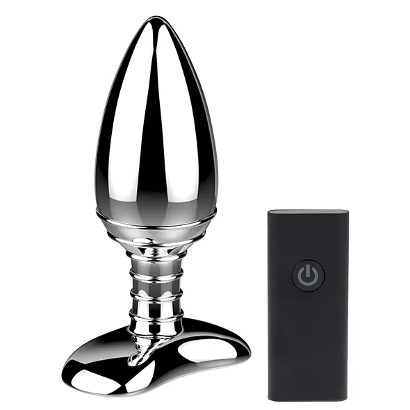 Luksusowy metalowy korek analny - Nexus Cestos Aluminium Remote Control Vibrating Butt Plug