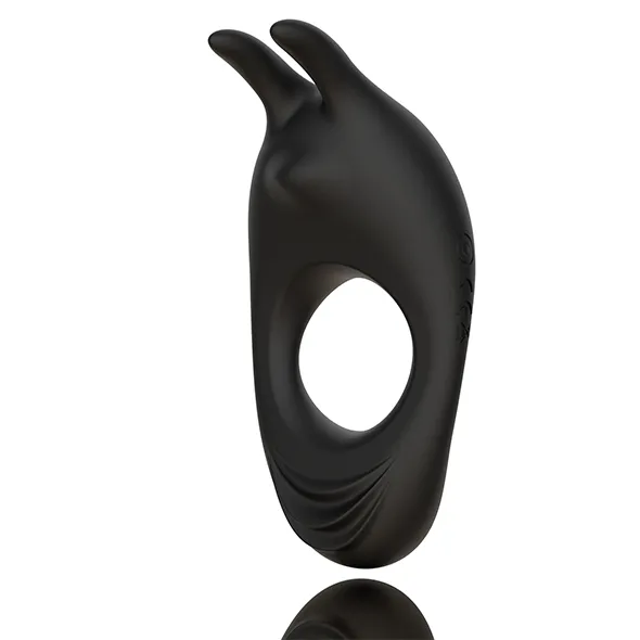 Pierścień na penisa dwa silniki- FeelzToys Zeus Dual Vibe Cock Ring Black