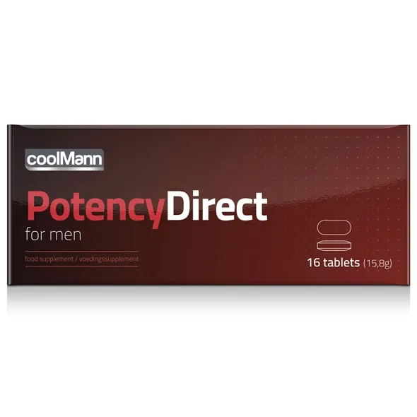 Tabletki na męską potencję i erekcję - CoolMann Male-X Potency Direct x16