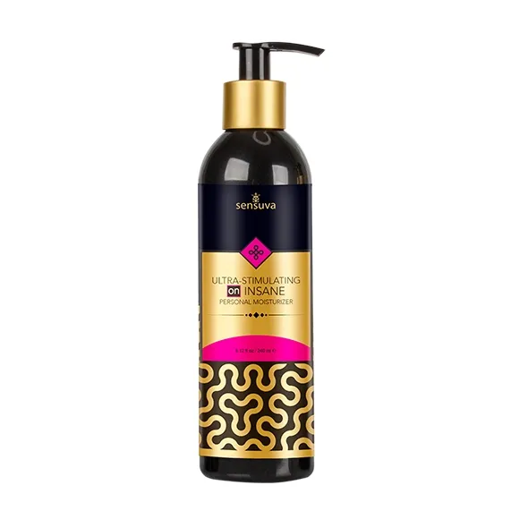 Bardzo mocny lubrykant stymulujący - Sensuva Ultra-Stimulating ON Insane Lubricant 240 ml   Bez zapachu