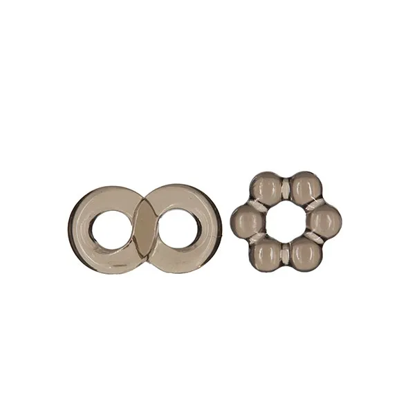 Zestaw 2 pierścienie na penisa- PowerBullet Got Big Dick 2 Pack Rings