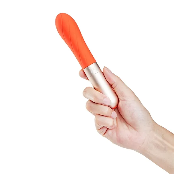 Wibrator i masażer łechtaczkowy - Love Not War Gra Pomarańczowy