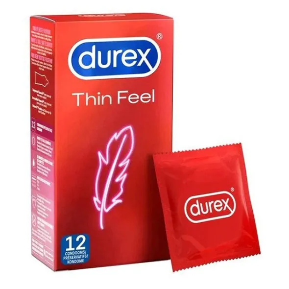 Prezerwatywy cienkie - Durex Feel Thin Condoms 12 szt