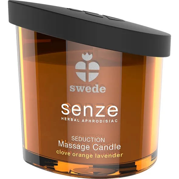 Świeca do masażu erotycznego - Swede Senze Massage Candle  Goździk + Pomarańcza + Lawenda