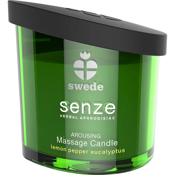 Świeca do masażu erotycznego - Swede Senze Massage Candle  Cytryna + Pieprz + Eukaliptus