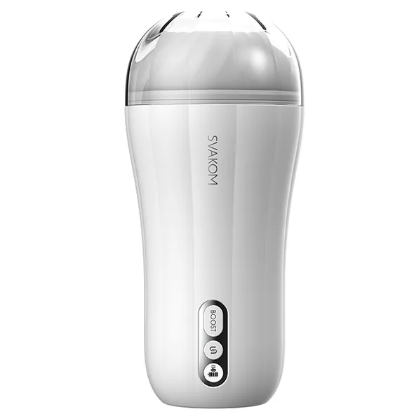 SVAKOM - MASTURBATOR 5 TRYBÓW WIBRACJI BIAŁY