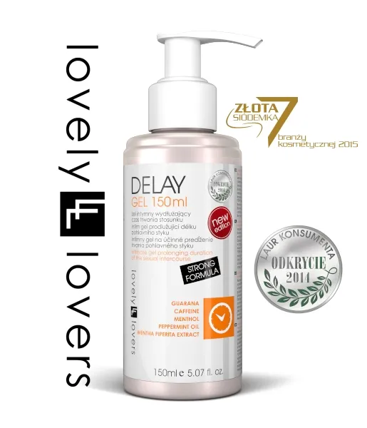 Lovely Lovers DELAY GEL 150ml - Żel Intymny Wydłużający Czas Trwania Stosunku