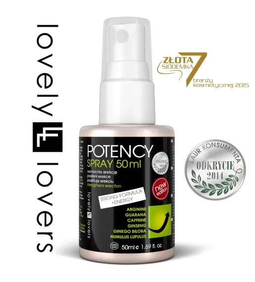 Lovely Lovers POTENCY Spray 50ml – Najsilniejsza Formuła Wzmacniająca Erekcję STRONG FORMULA + ENERGY