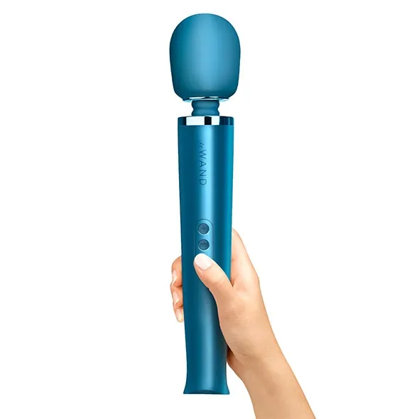 Masażer łechtaczki - Le Wand Rechargeable Massager  Niebieski