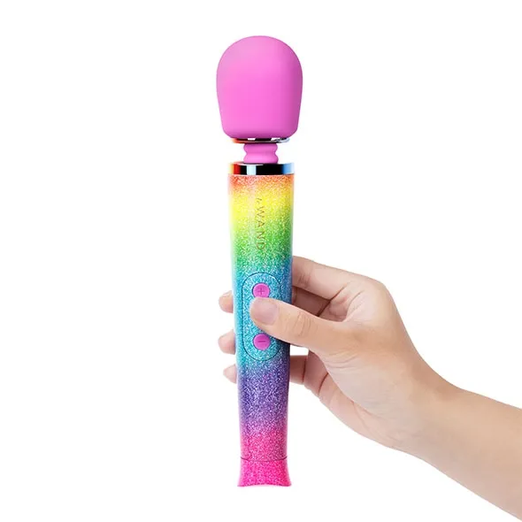 Masażer różdżka tęczowy - Le Wand Rainbow Ombre Petite Massager