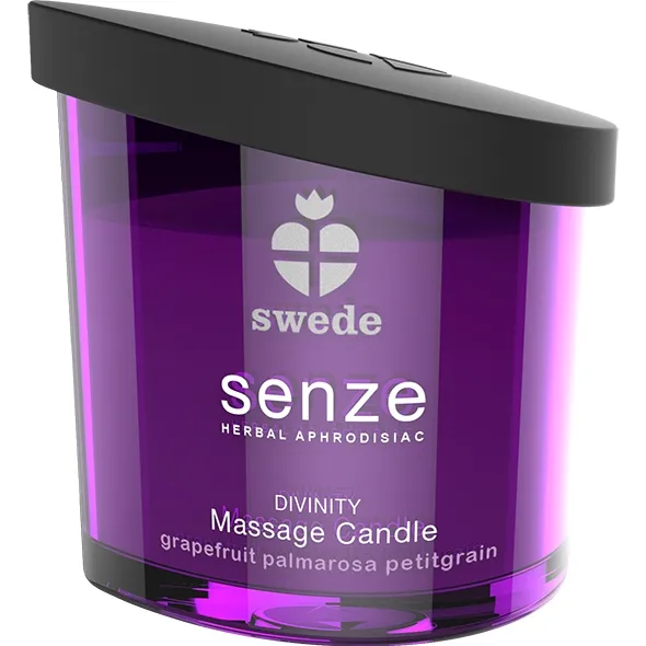 Swede - Świeca Do Masażu Senze Divinity Grejpfrut Palamarosa Petitgrain 150 ml