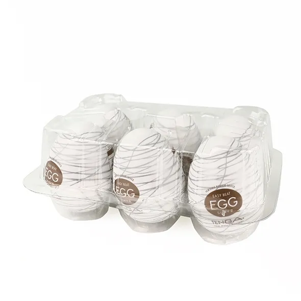 Tenga - Zestaw 6-Jednorazowych Masturbatorów Egg Silky II