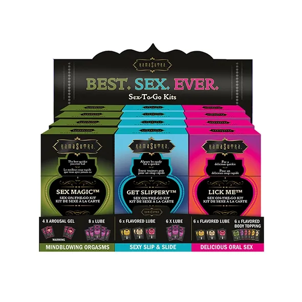 Kama Sutra - Zestaw Lubrykantów Sex To Go 12 Szt