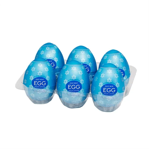 Tenga - Jednorazowy Masturbator W Kształcie Jajka Egg Snow Crystal 6szt