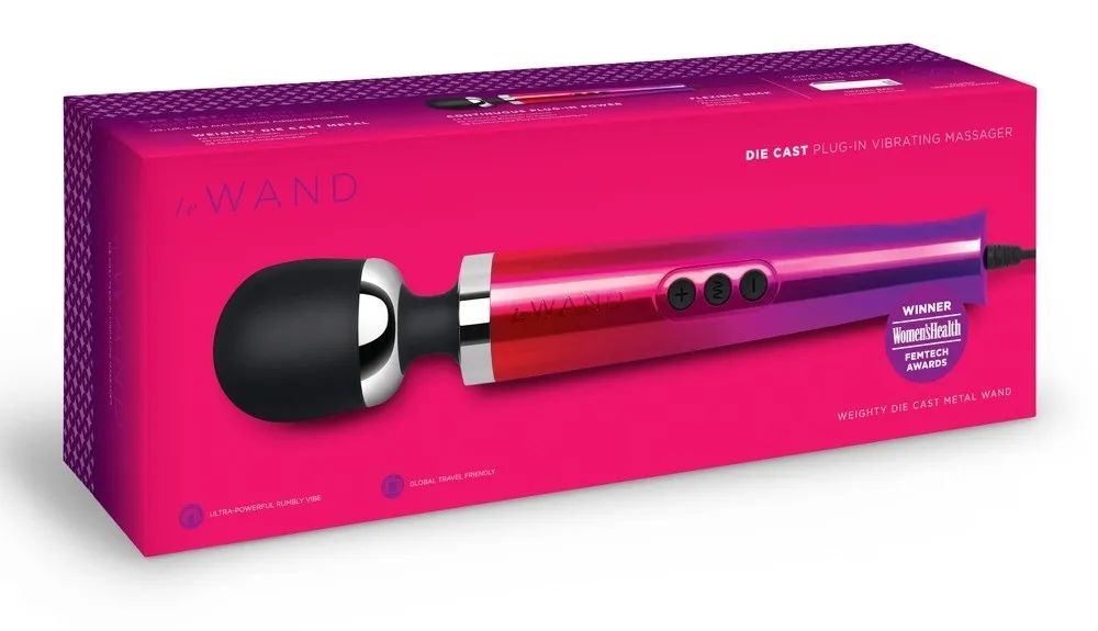 Le Wand - Masażer Łechtaczki Przewodowy Z Ruchomą Główką Ombre