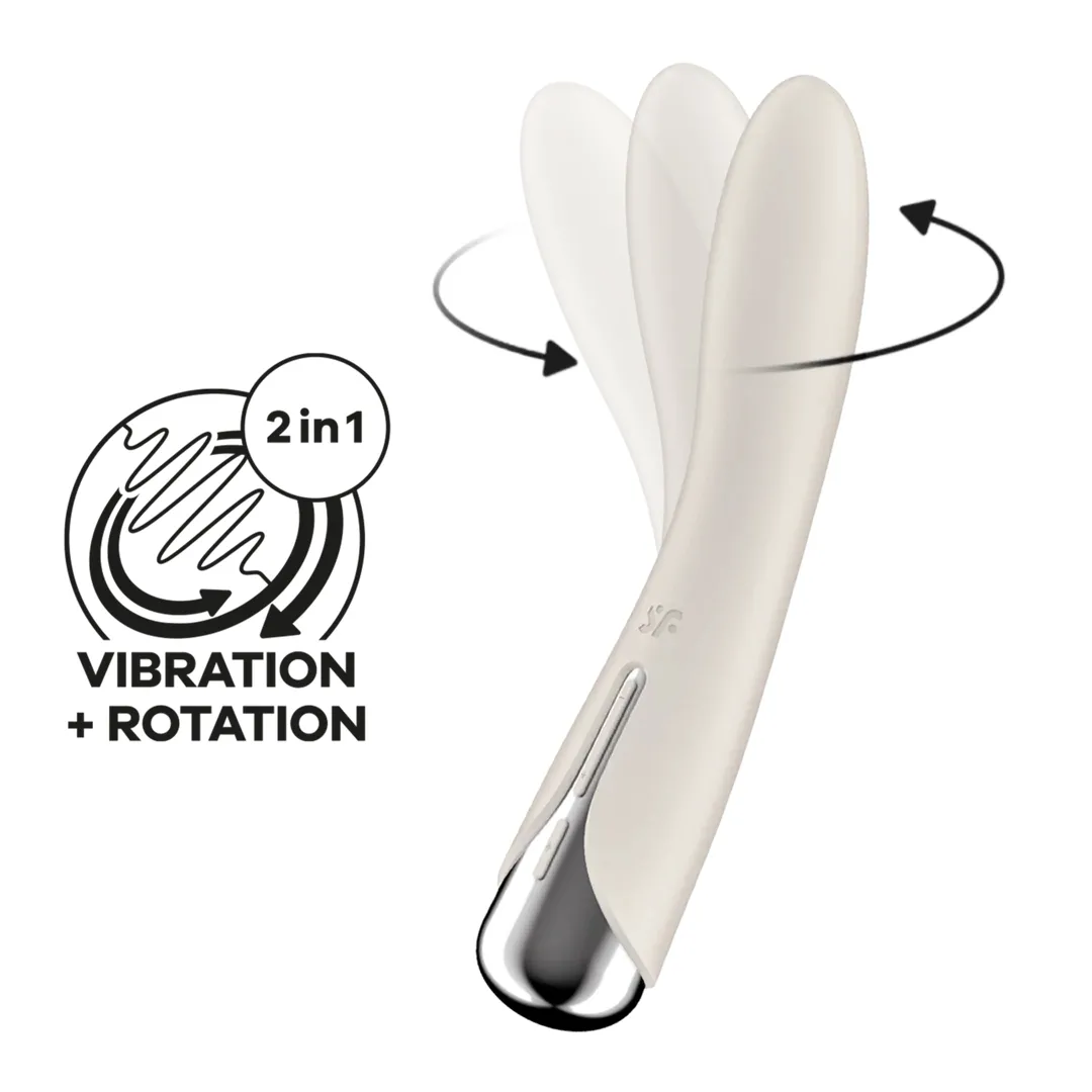 Satisfyer - Spinning Vibe 1 - Rotacyjny G-Spot wibrator - beż