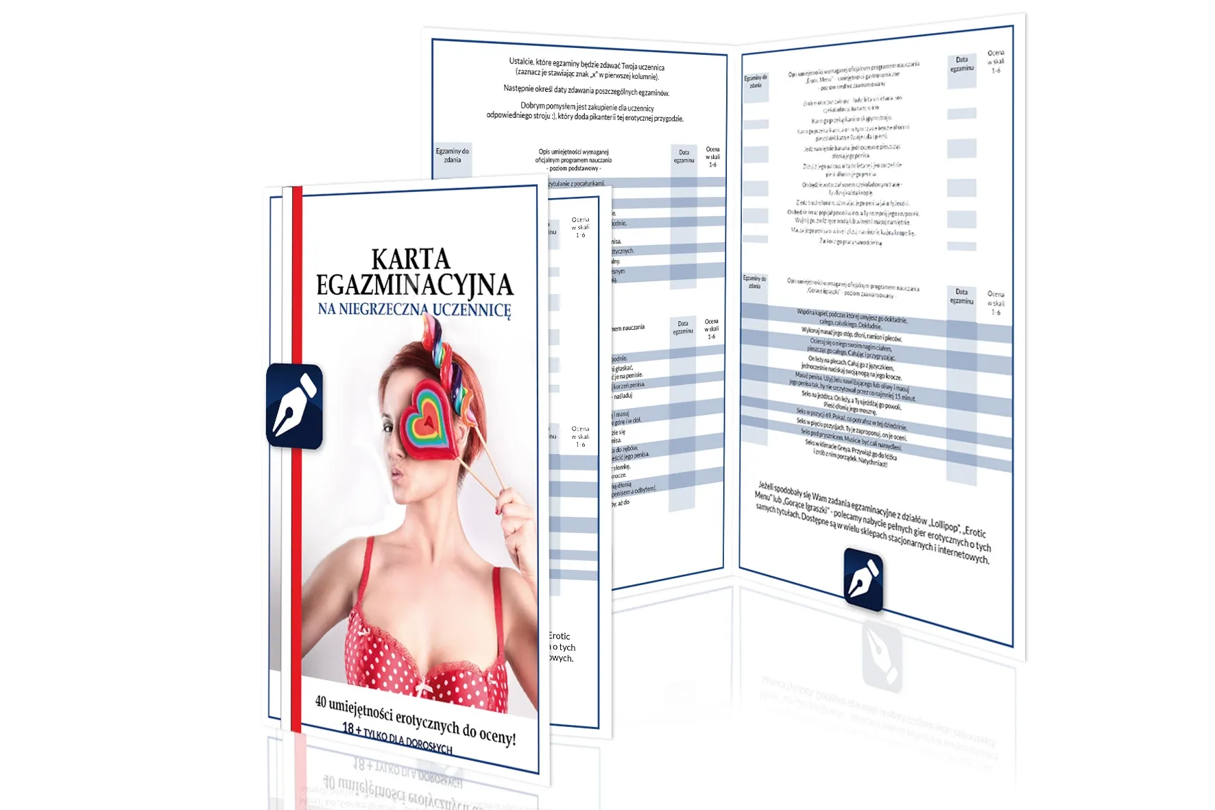 Karta Egzaminacyjna - Na Niegrzeczną Uczennicę 40 Umiejętności Erotycznych