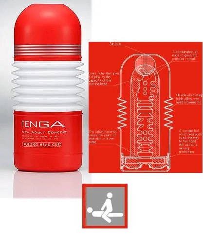 TENGA japoński Masturbator - ONACUP ROLLING HEAD