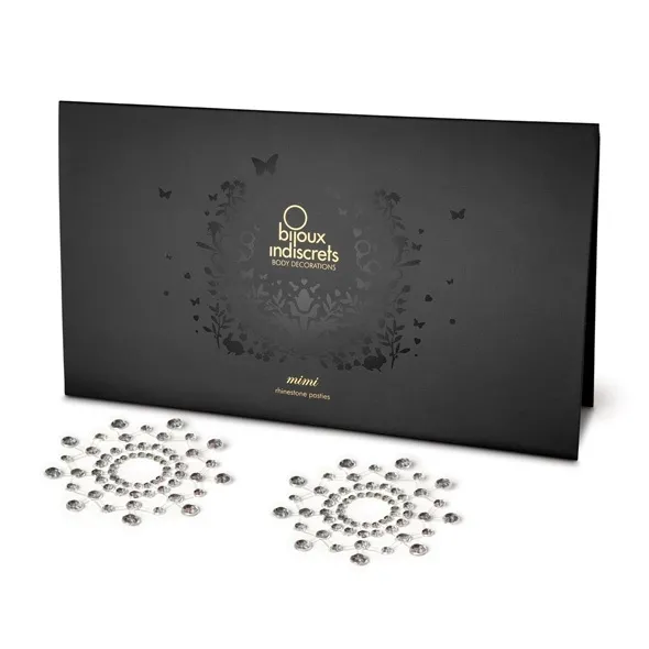 Diamentowe ozdoby na sutki i ciało - Bijoux Indiscrets Mimi okręgi srebro