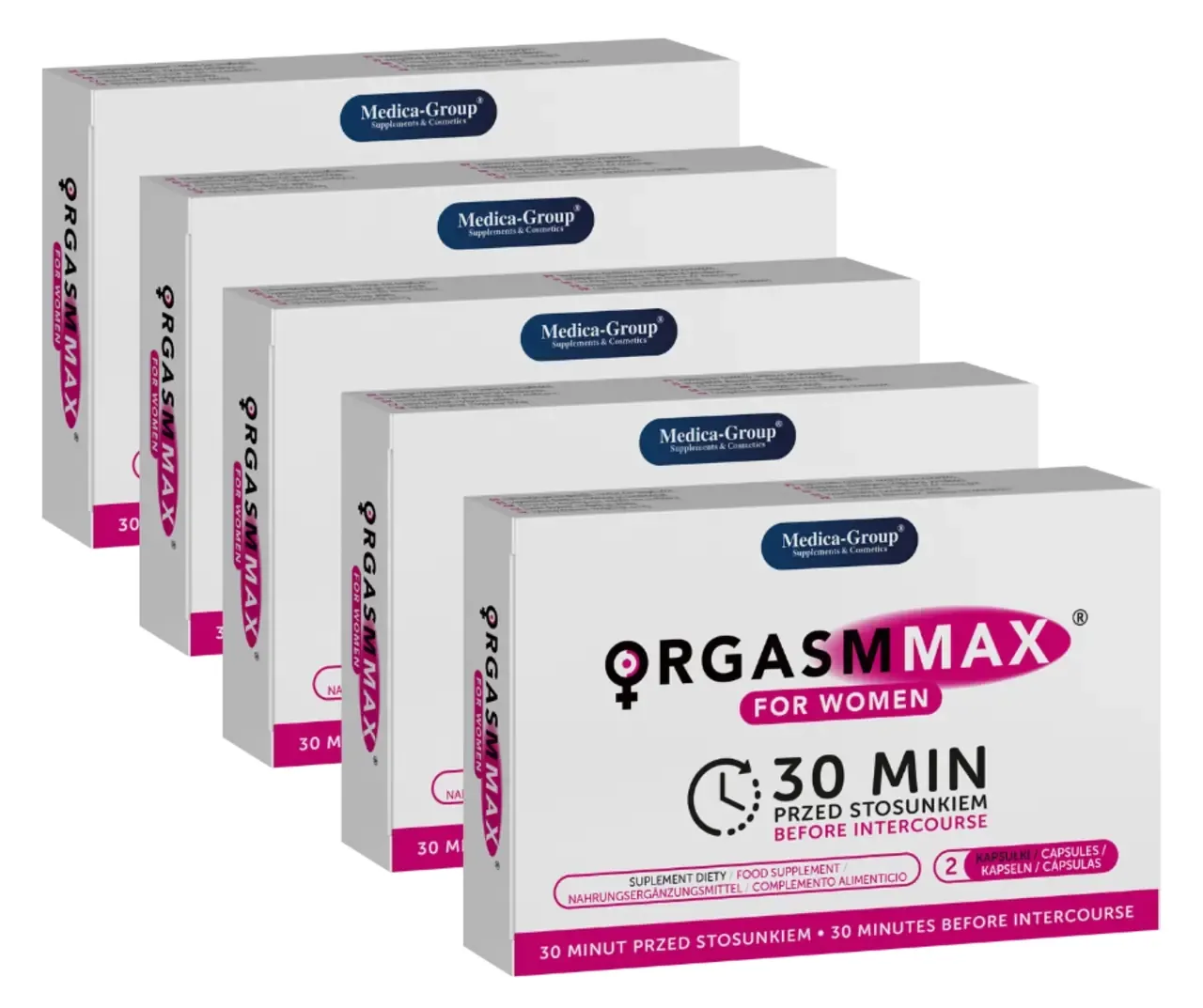 Orgasm Max for Women Kapsułki 5 x 2 szt. ZESTAW