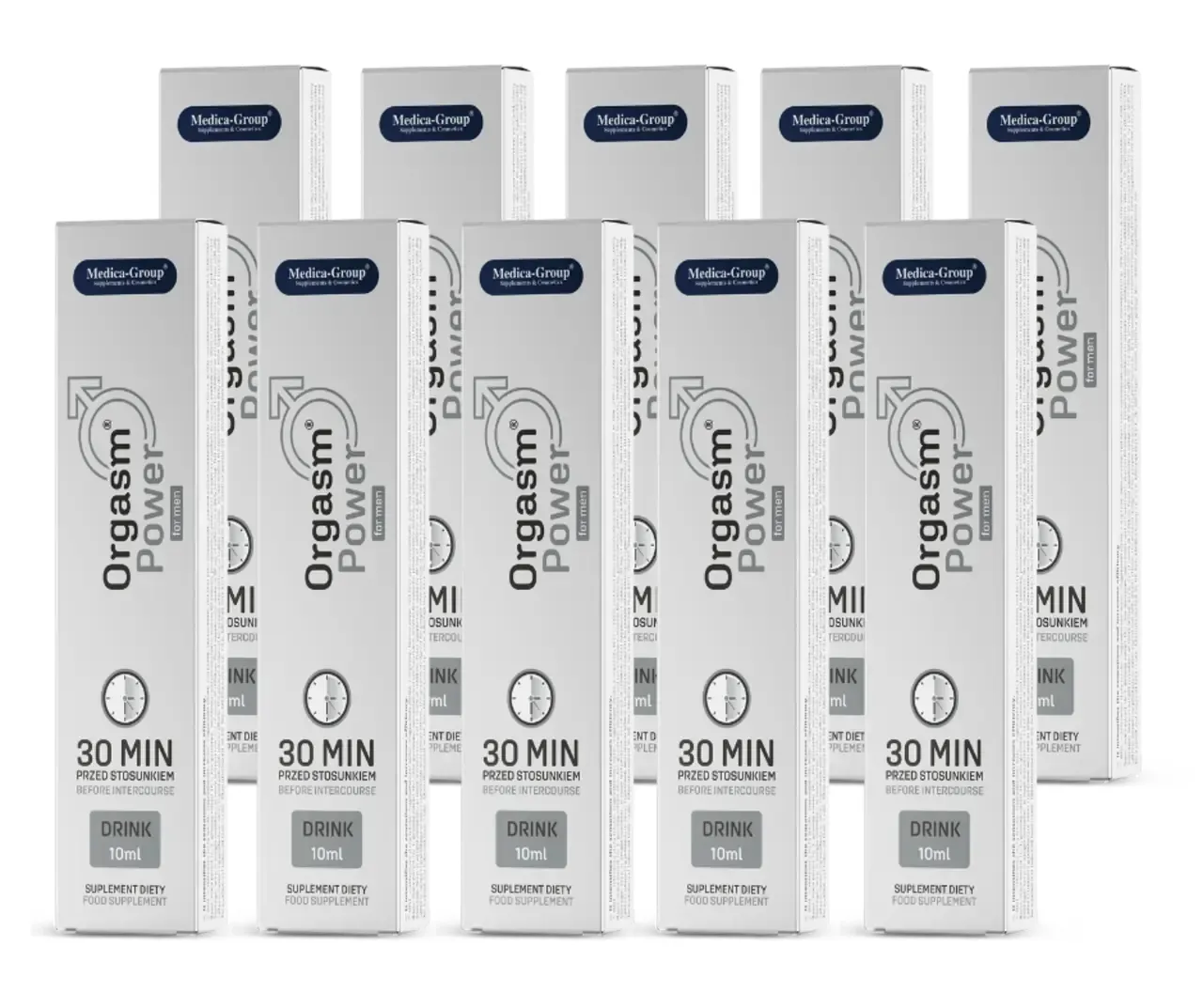 Orgasm Power Drink for Men 10 x 10 ml ZESTAW