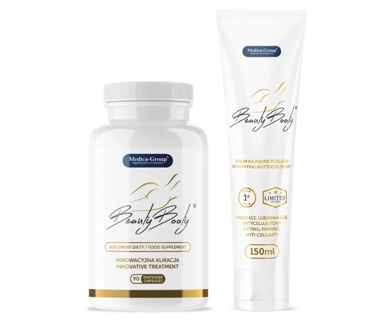 BeautyBooty Kapsułki 90 szt. + Serum 150 ml ZESTAW