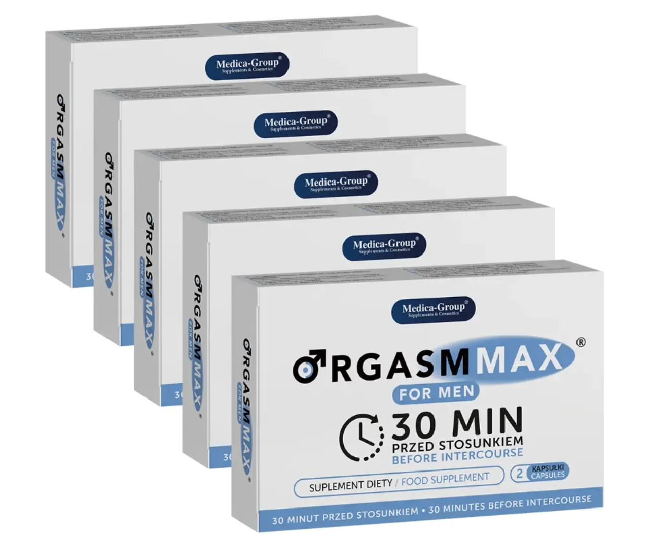 Orgasm Max For Men Kapsułki 5 x 2 szt. ZESTAW