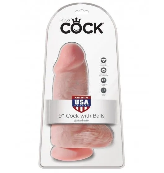 Chubby Flesh Dildo Z Jądrami Cieliste King Cock
