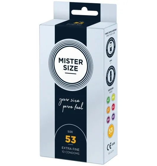 Condoms 53 Mm 10 Pieces Mister.Size