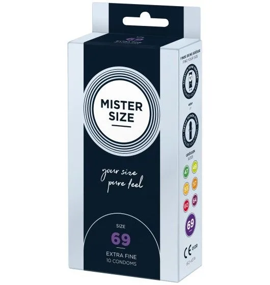 Condoms 69 Mm 10 Pieces Mister.Size