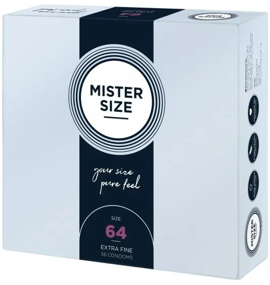 Condoms 64 Mm 36 Pieces Mister.Size