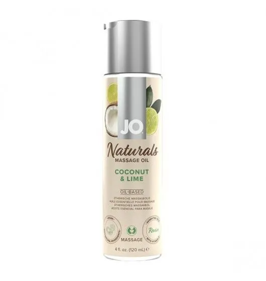 Naturalny Olejek Do Masażu O Zapachu Mięty I Eukaliptusa Naturals Massage Oil Peppermint & Eucalyptus 120 Ml System JO
