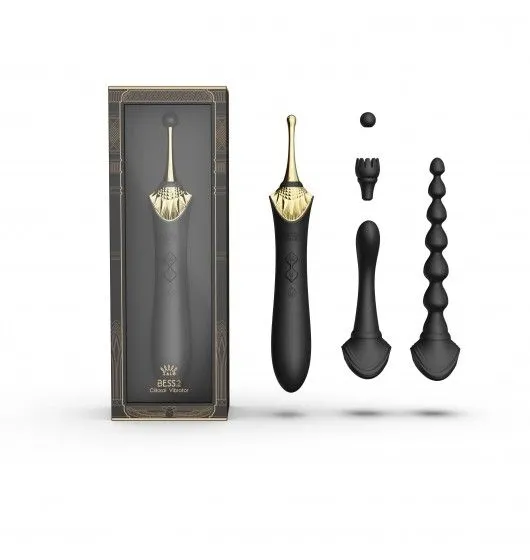 Wibrator Wielofunkcyjny Bess 2 Obsidian Black Zalo