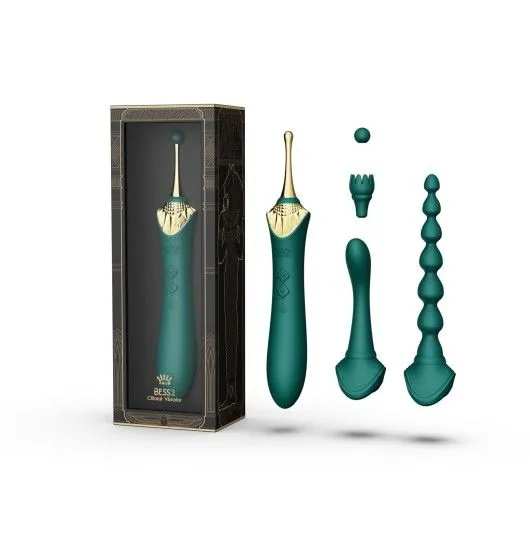 Wibrator Wielofunkcyjny Bess 2 Turquoise Green Zalo