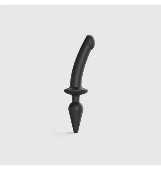 Switch Plug-in Semi-realistic Dildo Black L